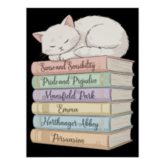 Póster Novelas de Jane Austen IX