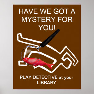 Póster Novelas detectivescas