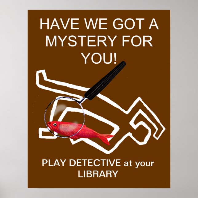 Póster Novelas detectivescas (Frente)