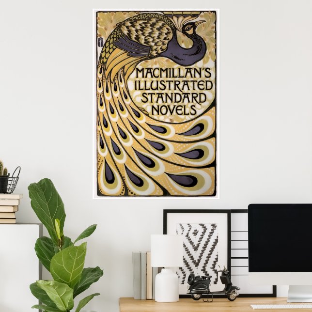 Póster Novelas estándar ilustradas de Peacock Macmillan (Oficina en casa)