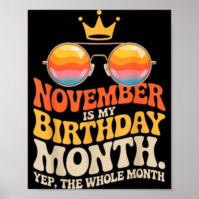 Póster November My Birthday For New Year 2026  (Frente)