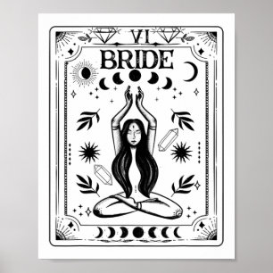 Póster Novia Bruja Coven Tarot Celestial Gótico Soltero
