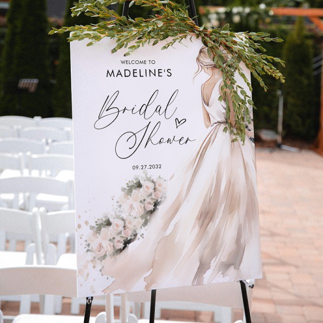 Póster Novia clásica elegante para ducha de novias (Subido por el creador)