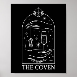 Póster Novia de Coven Gótico y Brujo Tarot Pareja Boda de