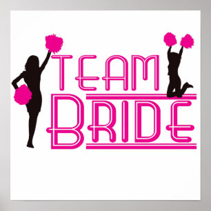 Póster Novia de equipo - animadores