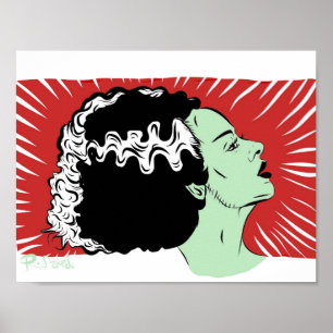 Póster Novia de Frankenstein