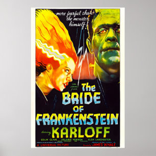 Póster Novia de Frankenstein cartel de la película de 193