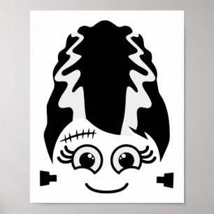 Póster Novia De Frankenstein Disfraz De Monstruo Lindo De
