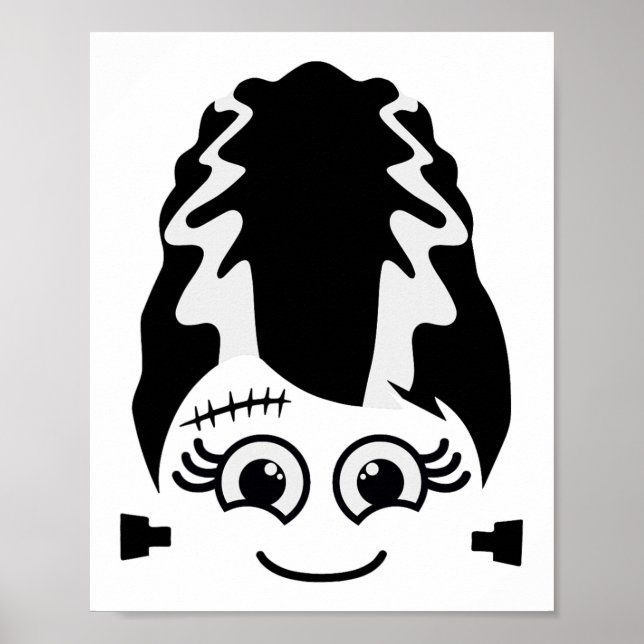 Póster Novia De Frankenstein Disfraz De Monstruo Lindo De (Frente)