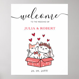 Póster Novia De Gato Y Boda De Groom