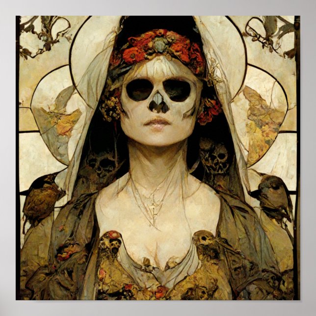 Póster Novia De La Muerte Horror Gótico (Frente)