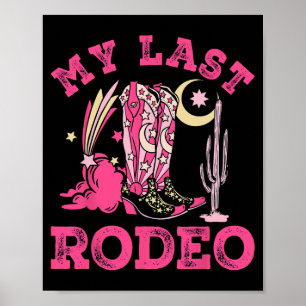 Póster Novia de Mi Último Rodeo Squad Fiesta de Despedida