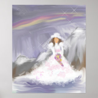 Póster Novia de nieve