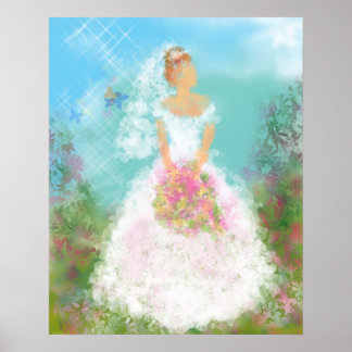 Póster Novia de reflexión