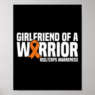Póster Novia De Un Naranja Guerrero Ribbon Rsdcrps Awar