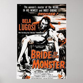Póster Novia del monstruo