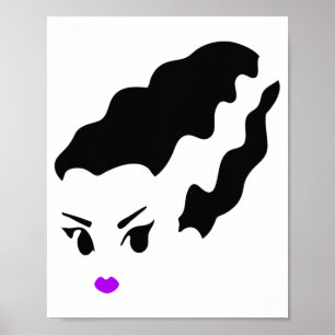 Póster Novia Del Monstruo Frankenstein Costume Halloween