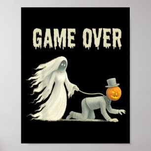 Póster Novia divertida de Halloween en la despedida de so