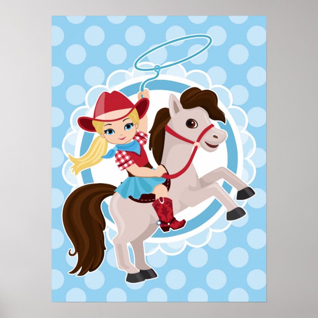 Póster Novia en caballo - Rodeo rubio (Frente)