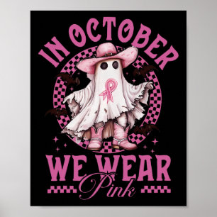 Póster Novia En Octubre Usamos Cáncer De Mama Rosa