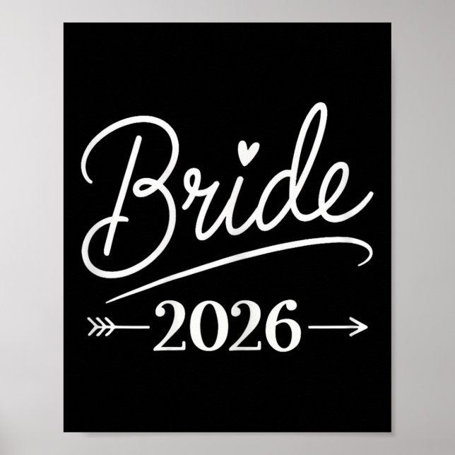 Póster Novia Est 2026 Boda casada Fiesta de novias Bachel (Frente)