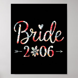 Póster Novia Est 2026 Boda casada Fiesta de novias Bachel
