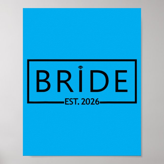 Póster Novia Est 2026 Boda Despedida de Soltera (Frente)