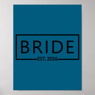 Póster Novia est 2026 boda ducha de novia despedida de so