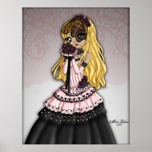Póster Novia gótica del cordón - Blonde