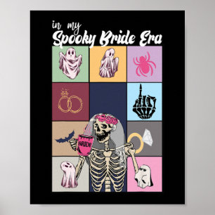 Póster Novia Halloween en mi espeluznante Boda de la era 
