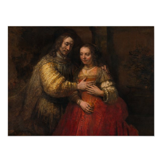 Póster Novia judía de Rembrandt van Rijn (Anverso)