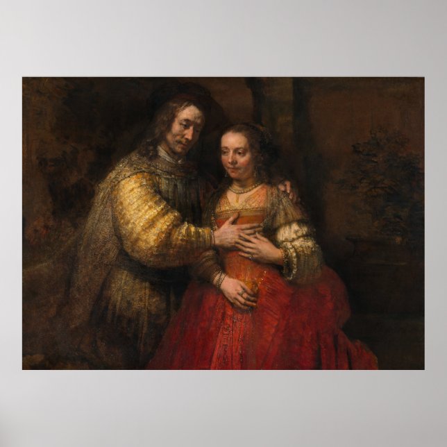 Póster Novia judía Rembrandt van Rijn (Frente)