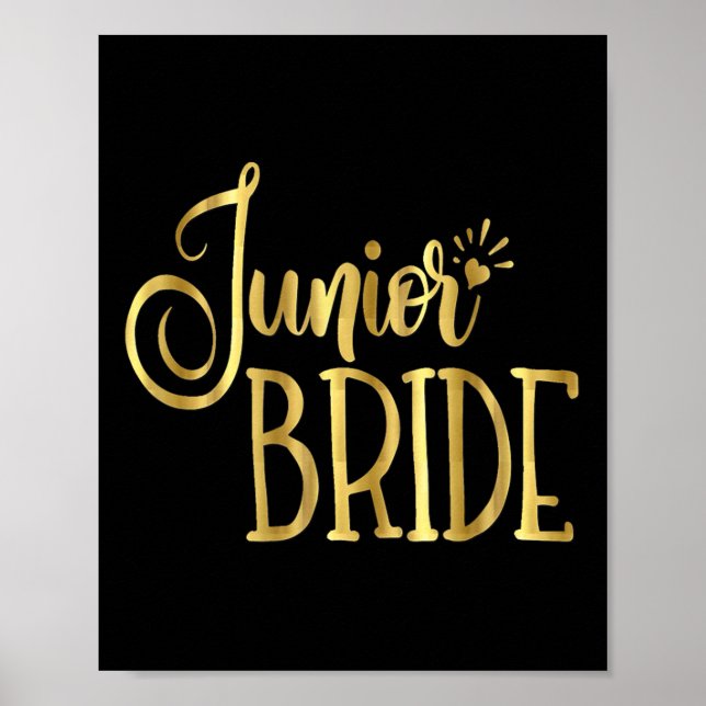 Póster Novia Junior Fiesta de Boda Groom Kids (Frente)