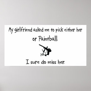 Póster Novia o Paintball de la selección