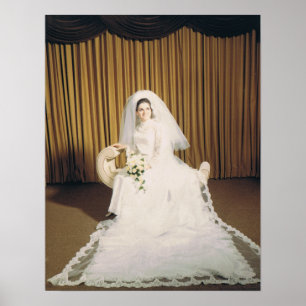 Póster Novia retro