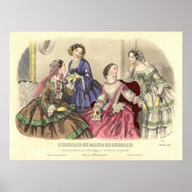 Póster Novia vintage de Anais Toudouze (Frente)