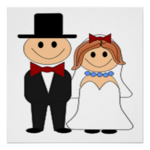 PÓSTER NOVIA Y NOVIO