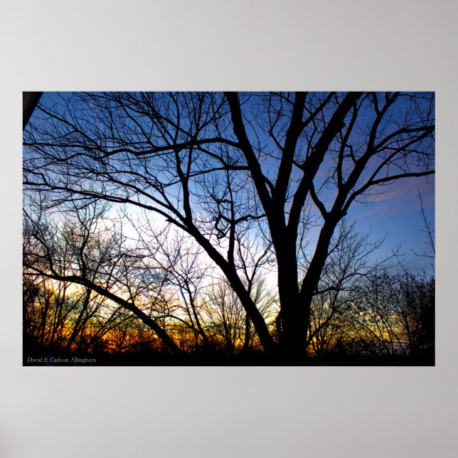Póster Noviembre Amanecer desde mi ventana (Frente)