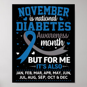Póster Noviembre Es El Mes De Concienciación Sobre La Dia