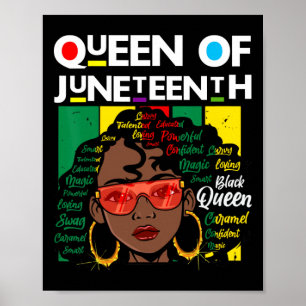 Póster Noviembre Reina Negra Melanin Chica Magic Sista Wo