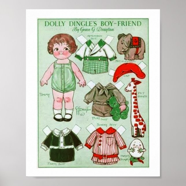 Póster Novio de la poster de papel de cosecha Dolly Dingl (Frente)