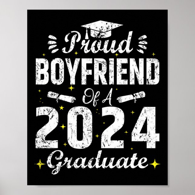 Póster Novio De Un Graduado Superior De Cl 2024 (Frente)