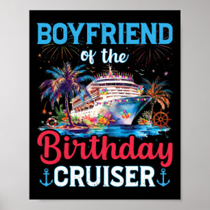 Póster Novio Del Crucero De Cumpleaños Divertido Cumpleañ