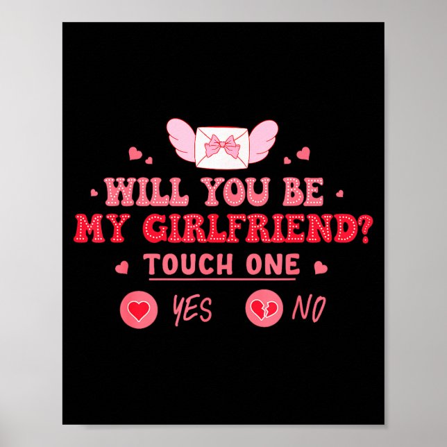 Póster Novio le pregunta ¿Serás mi novia San Valentín (Frente)