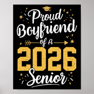 Póster Novio Orgulloso De Una Senior 2026 Cl De 2026 G