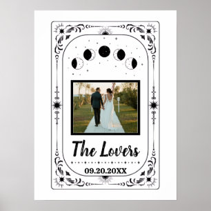 Póster Novios enamorados de la foto personalizada Tarot H