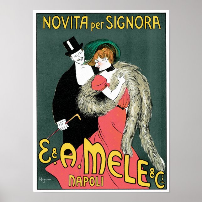 Póster Novita Per Signora ~ E.A. Mele co. (Frente)