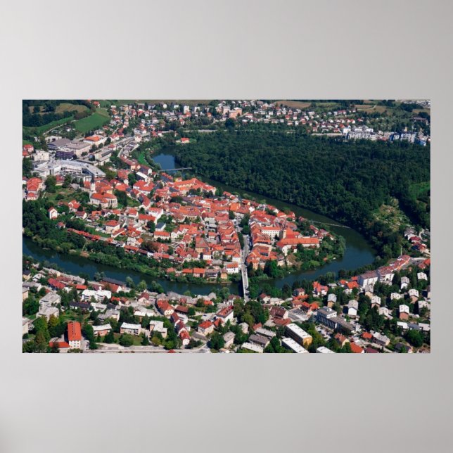 Póster Novo Mesto Eslovenia (Frente)