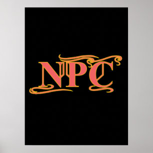 Póster NPC Do Not Maim Rob or Kill Funny RPG
