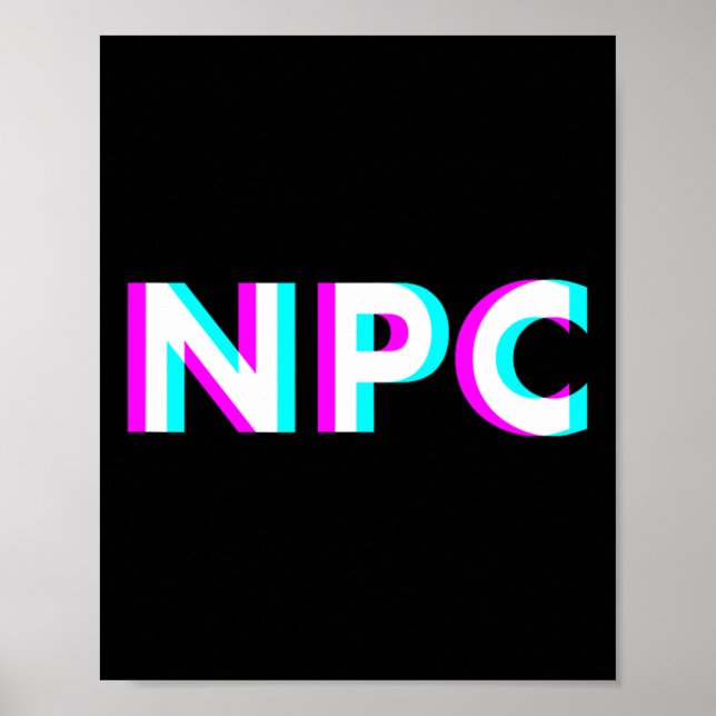 Póster Npc Meme - Non Player Character 2  (Frente)